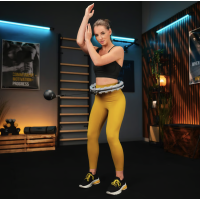 Хулахуп Trex Sport TX-020CHH масажний з обважнювачем та лічильником сірий