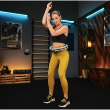 Хулахуп Trex Sport TX-020CHH массажный с утяжелителем и счетчиком серый