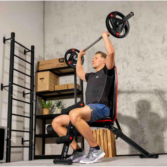 Лавка тренувальна Hop-Sport HS-1030 із фіксатором для ніг