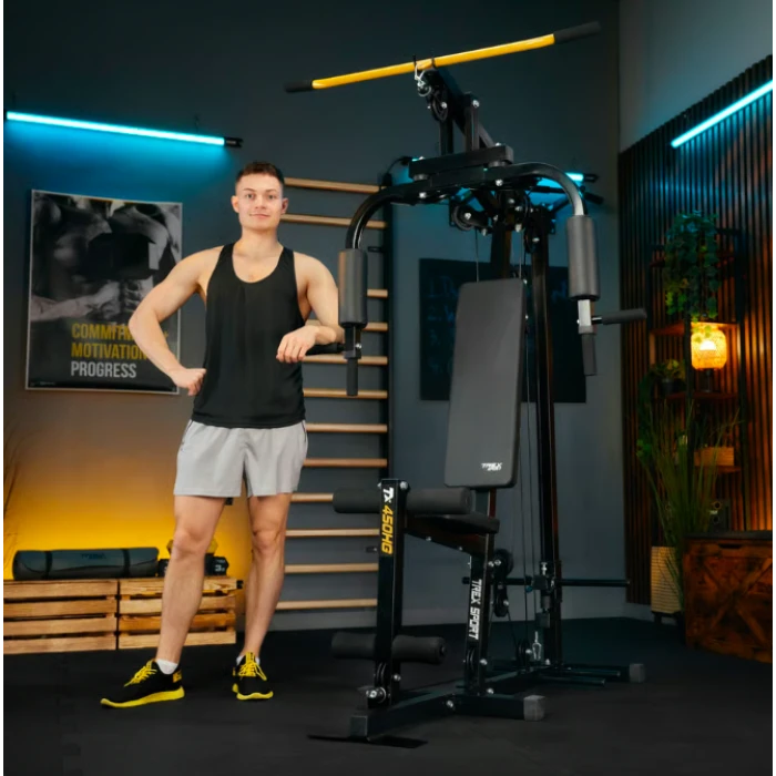 Силовая фитнес станция Trex Sport TX-450HG с верхней и нижней тягой