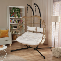 Підвісне крісло-кокон Di Volio Rona двомісне бежевий