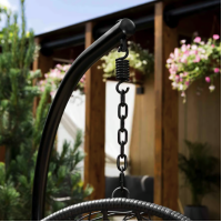 Подвесное кресло-кокон Di Volio Bacoli одноместное черный