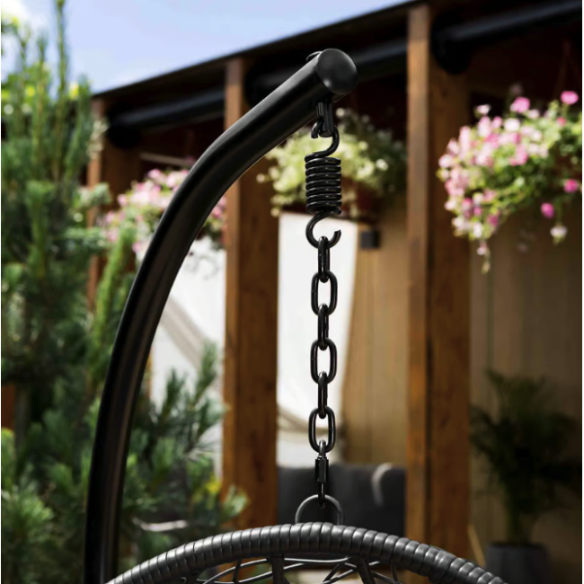 Підвісне крісло-кокон Di Volio Bacoli одномісне чорний