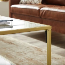 Журнальный столик Leobert Madison в стиле Loft золотистый