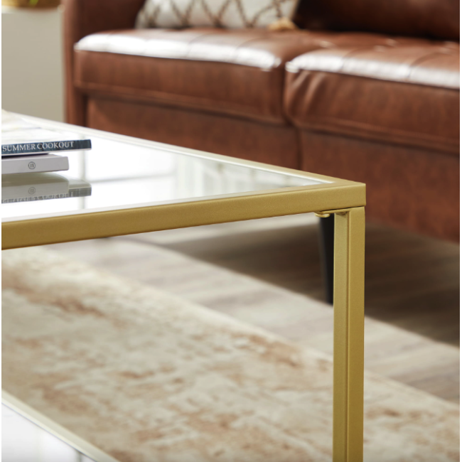 Журнальний столик Leobert Madison в стилі Loft золотистий