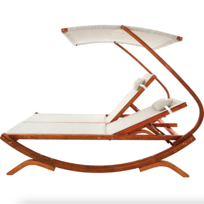 Садовый шезлонг Di Volio Pionza двухместный бежевый