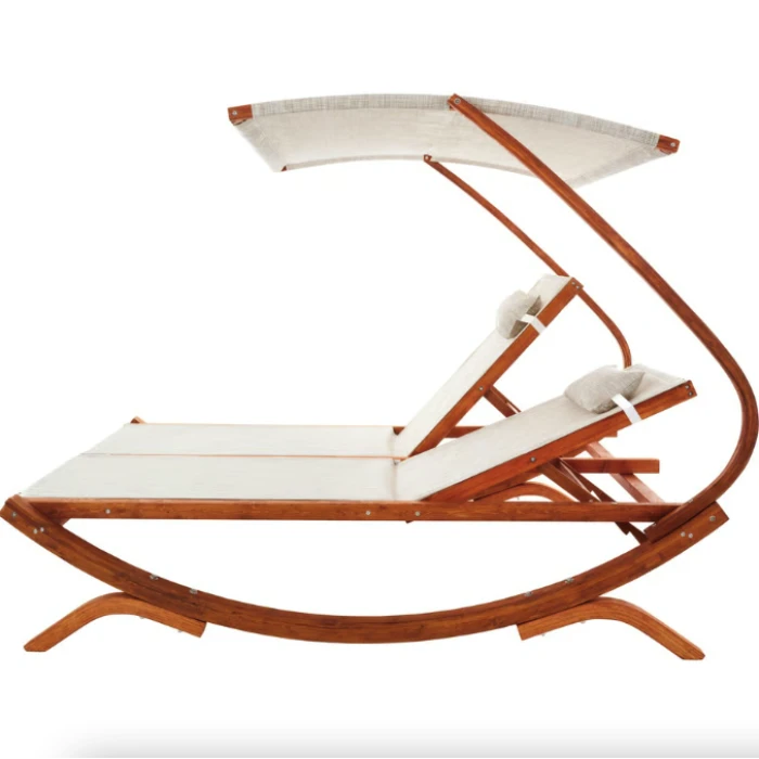 Садовый шезлонг Di Volio Pionza двухместный бежевый