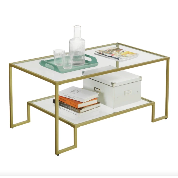 Журнальний столик Leobert Madison в стилі Loft золотистий