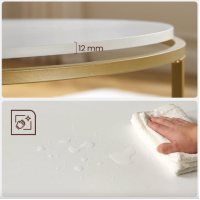 Журнальний столик Leobert Oskar круглий золото