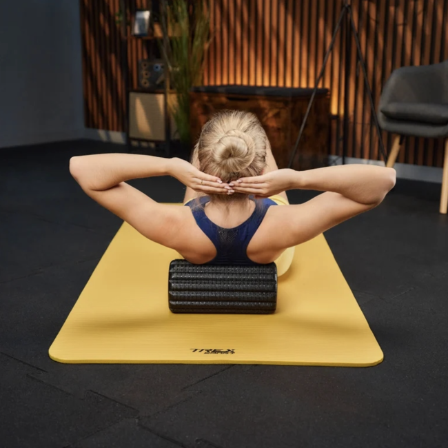 Роллер массажер ребристый Trex Sport TX-030EPR EPP 30см черный