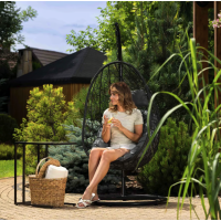 Подвесное кресло-кокон Di Volio Bacoli одноместное черный