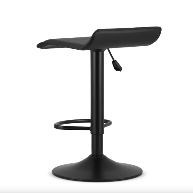 Барний стілець Leobert Fort екошкіра чорна основа