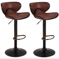 Комплект барних стільців Costway Dan зі спинкою в стилі Loft