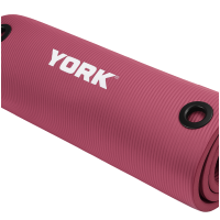 Мат для фітнесу з отворами York Fitness NBR 1см рожевий