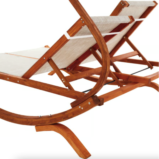 Садовый шезлонг Di Volio Pionza двухместный бежевый