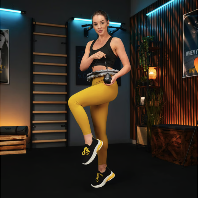 Хулахуп Trex Sport TX-020CHH масажний з обважнювачем та лічильником сірий