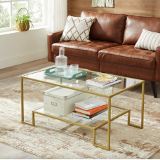 Журнальный столик Leobert Madison в стиле Loft золотистый