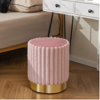 Пуф Costway Rosa велюровый на металлической основе