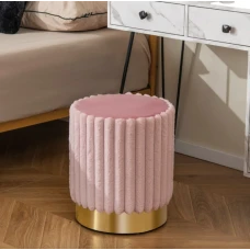 Пуф Costway Rosa велюровый на металлической основе