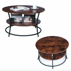 Журнальний столик Leobert Vasagle 80 x 80 x 45см в стилі Loft