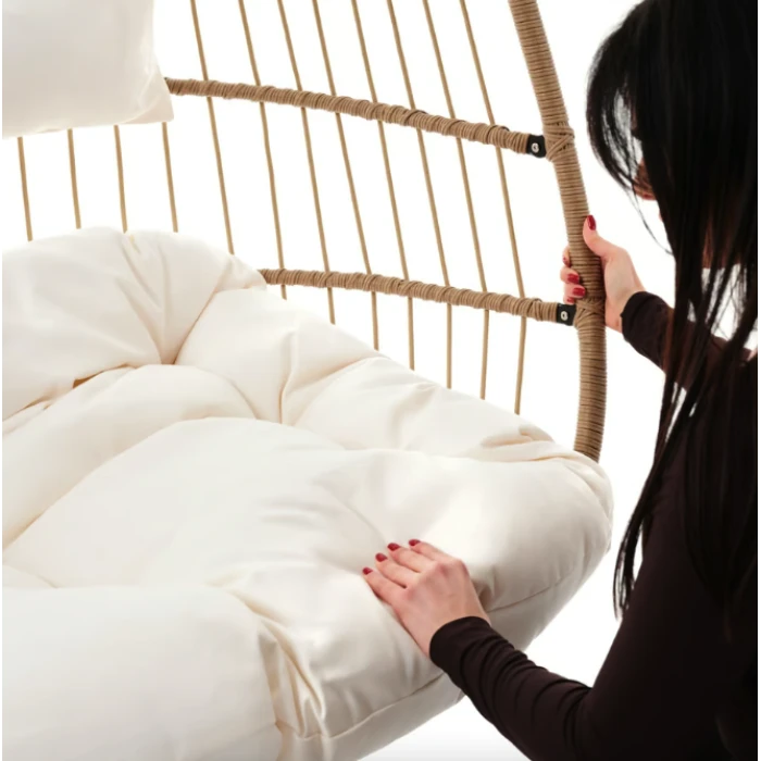 Підвісне крісло-кокон Di Volio Rona двомісне бежевий