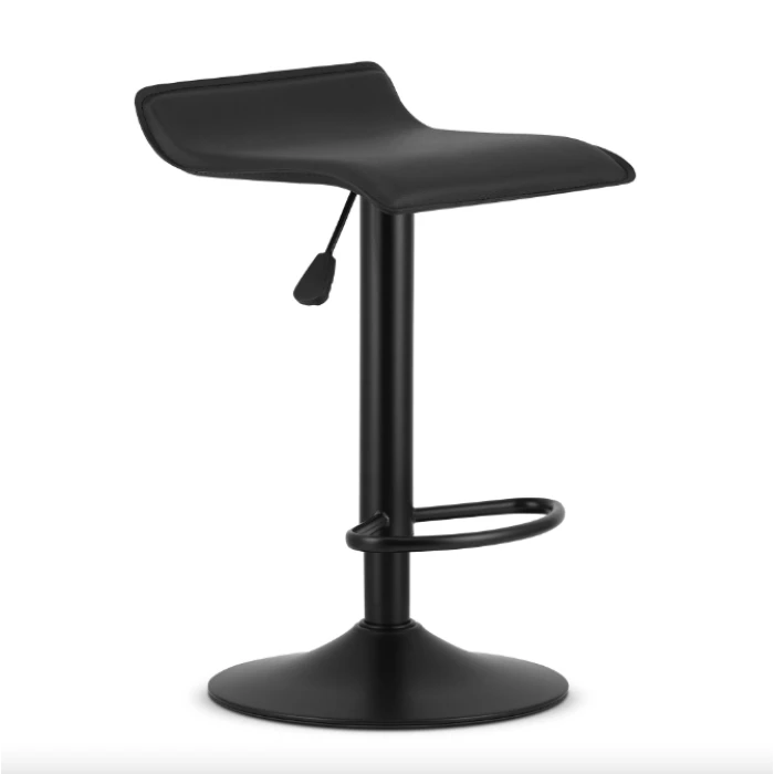 Барний стілець Leobert Fort екошкіра чорна основа