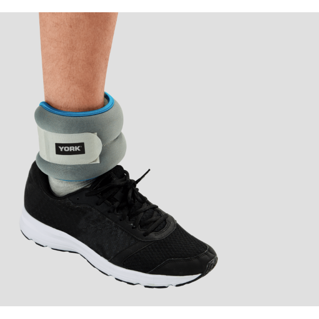 Обважнювачі York Fitness Soft для рук і ніг 2х2кг сірий