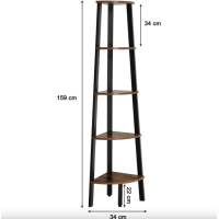 Этажерка Leobert Wooden New угловая в стиле Loft