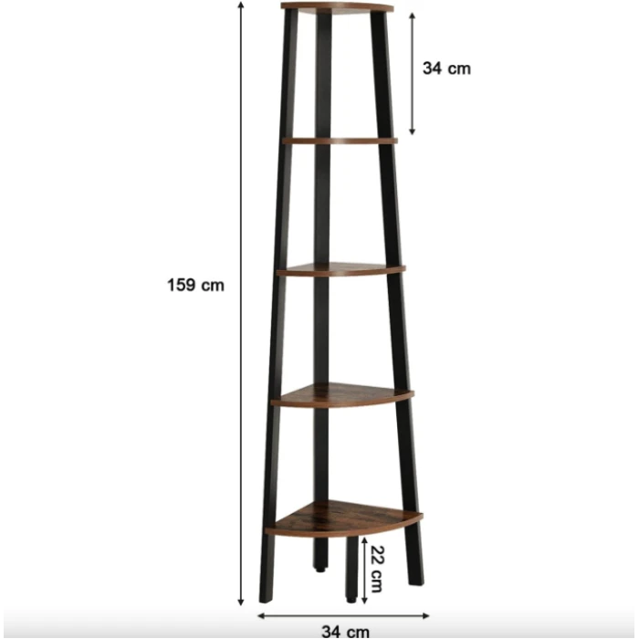 Этажерка Leobert Wooden New угловая в стиле Loft