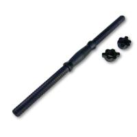 Гриф гантельний Trex Sport TX 51см (25мм) з пласт. гайками чорний