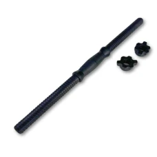 Гриф гантельний Trex Sport TX 51см (25мм) з пласт. гайками чорний