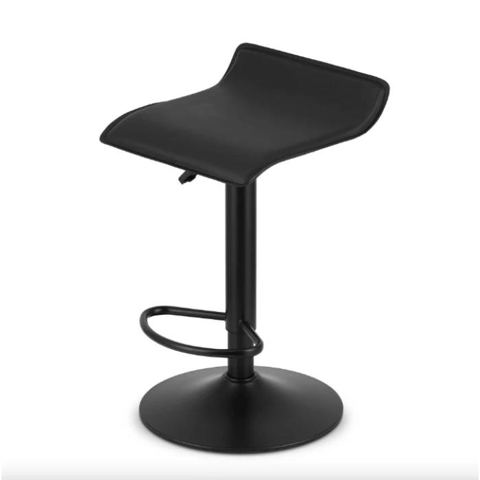 Барний стілець Leobert Fort екошкіра чорна основа