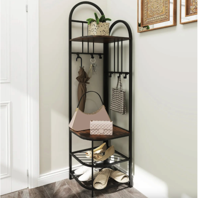 Вешалка для одежды Costway Richi угловая в стиле Loft