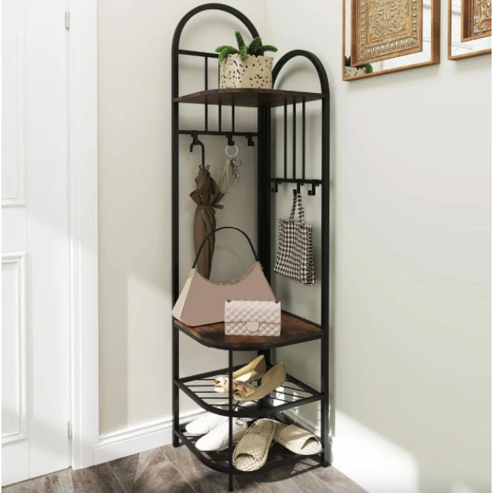 Вешалка для одежды Costway Richi угловая в стиле Loft