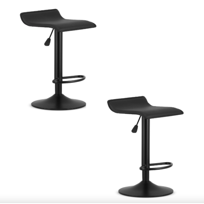 Барний стілець Leobert Fort екошкіра чорна основа