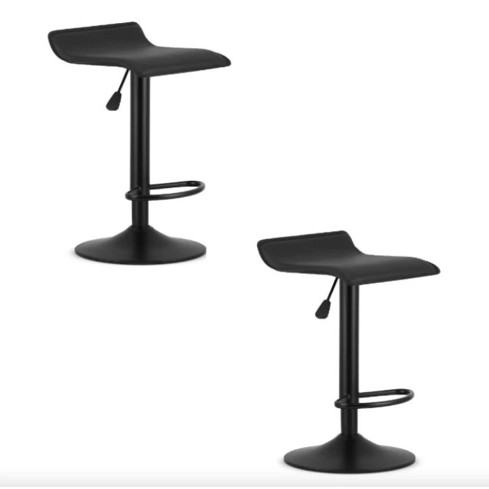 Барний стілець Leobert Fort екошкіра чорна основа