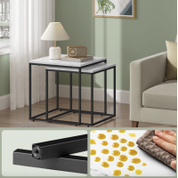 Комплект журнальных столиков Leobert Nika квадратный мрамор