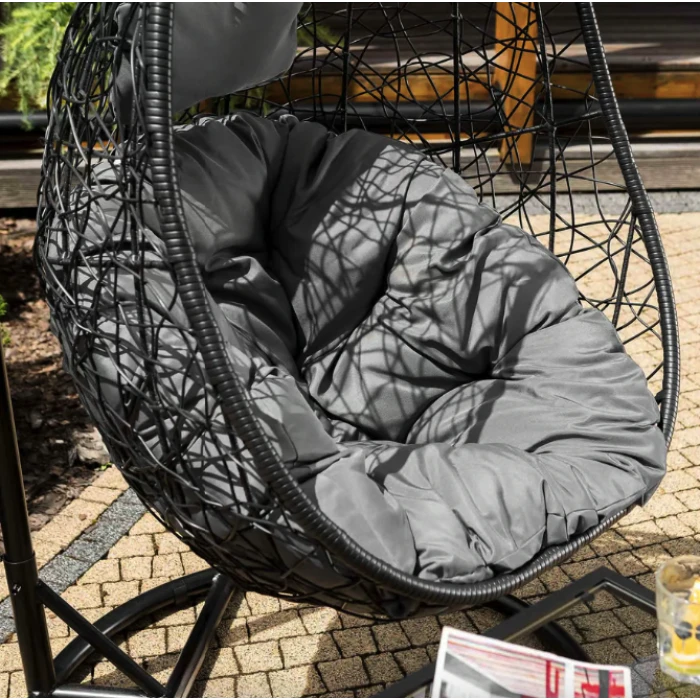 Подвесное кресло-кокон Di Volio Bacoli одноместное черный