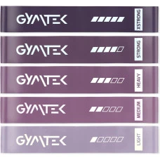 Набір резинок для фітнесу Gymtek 0,5-30кг фіолетовий