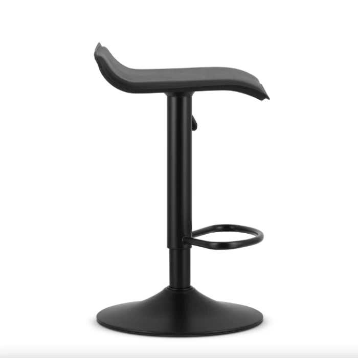 Барний стілець Leobert Fort екошкіра чорна основа