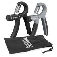 Набір еспандерів регульованих 5-60кг Trex Sport TX-002HGB чорно-сірий