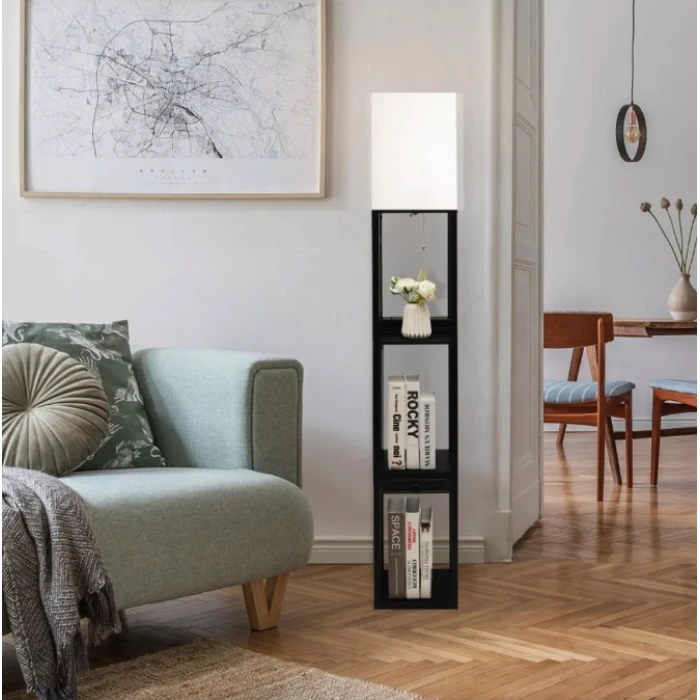 Напольная лампа Costway Alampia торшер с ящиком