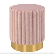 Пуф Costway Rosa велюровый на металлической основе