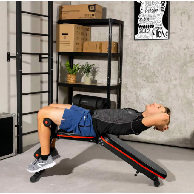 Лавка тренувальна Hop-Sport HS-1030 із фіксатором для ніг