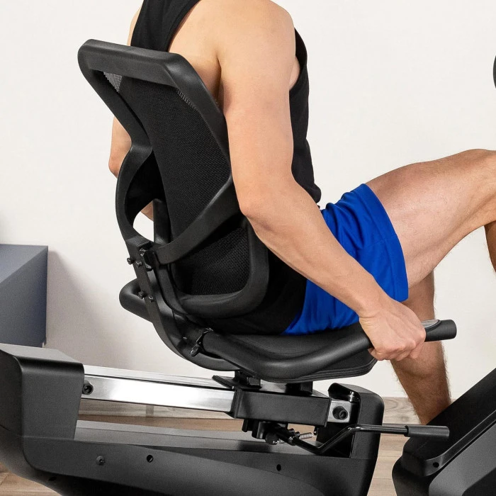 Горизонтальний велотренажер Gymtek XBR6000 електромагнітний синій