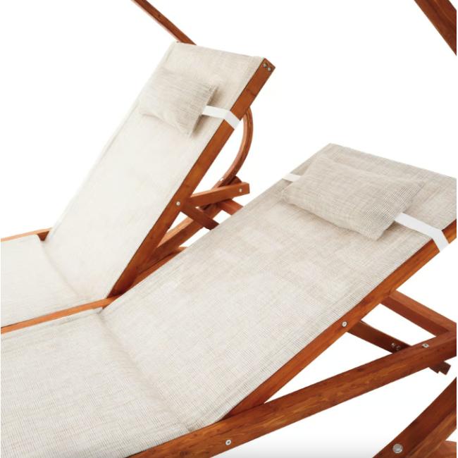 Садовый шезлонг Di Volio Pionza двухместный бежевый