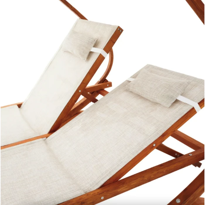 Садовый шезлонг Di Volio Pionza двухместный бежевый