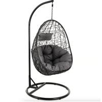 Подвесное кресло-кокон Di Volio Bacoli одноместное черный