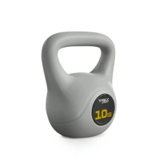 Гиря вінілова 10кг Trex Sport TX-010CKB сірий
