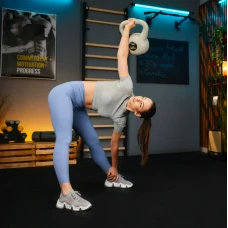 Гиря вінілова 10кг Trex Sport TX-010CKB сірий